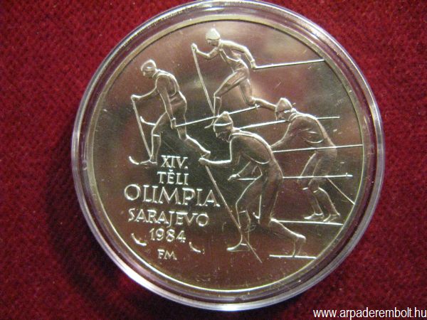 Sarajevo T�li Olimpia 500 forint    1984 Sarajevo,T�liOlimpia,ez�st,eml�k�rem,p�nz,1984, pénz, érem numizmatika