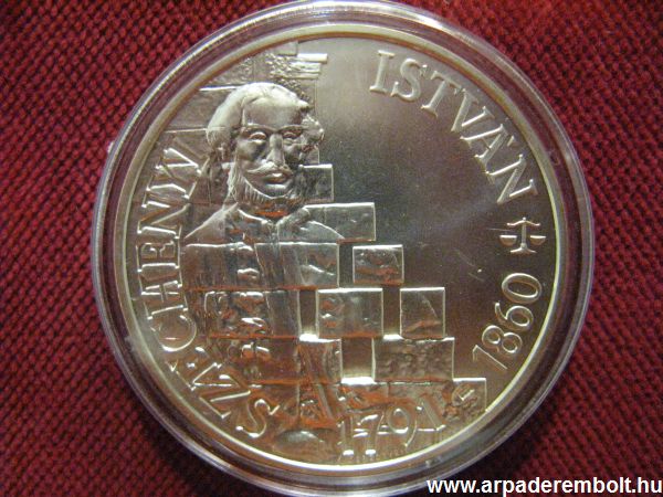 Sz�chenyi Istv�n 500 forint    1991 Sz�chenyi,forint,ez�st,eml�k�rem,p�nz,1991,pénz, érem numizmatika