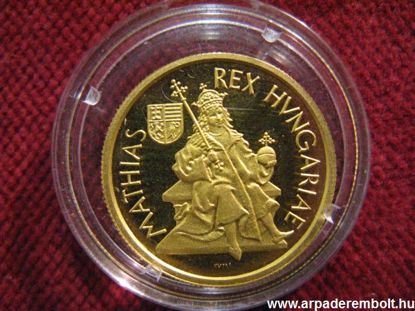 M�ty�s 5000 forint 1990 M�ty�s,arany,eml�k�rem,forint,1990, numizmatika