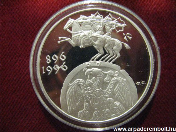 Honfoglal�s 2000 forint   1996 Honfoglal�s,forint,ez�st,p�nz,eml�k�rem,pénz, érem numizmatika