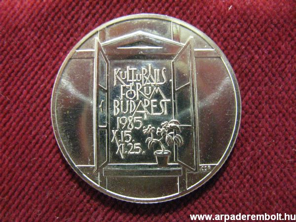 Kultur�lis F�rum 100 forint 1985 forint, eml�k, p�nz, �rem,kultur�lis, f�rum, pénz, érem numizmatika